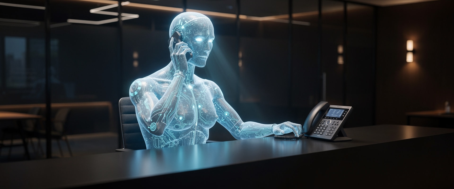 AI-powered phone agent answering business calls